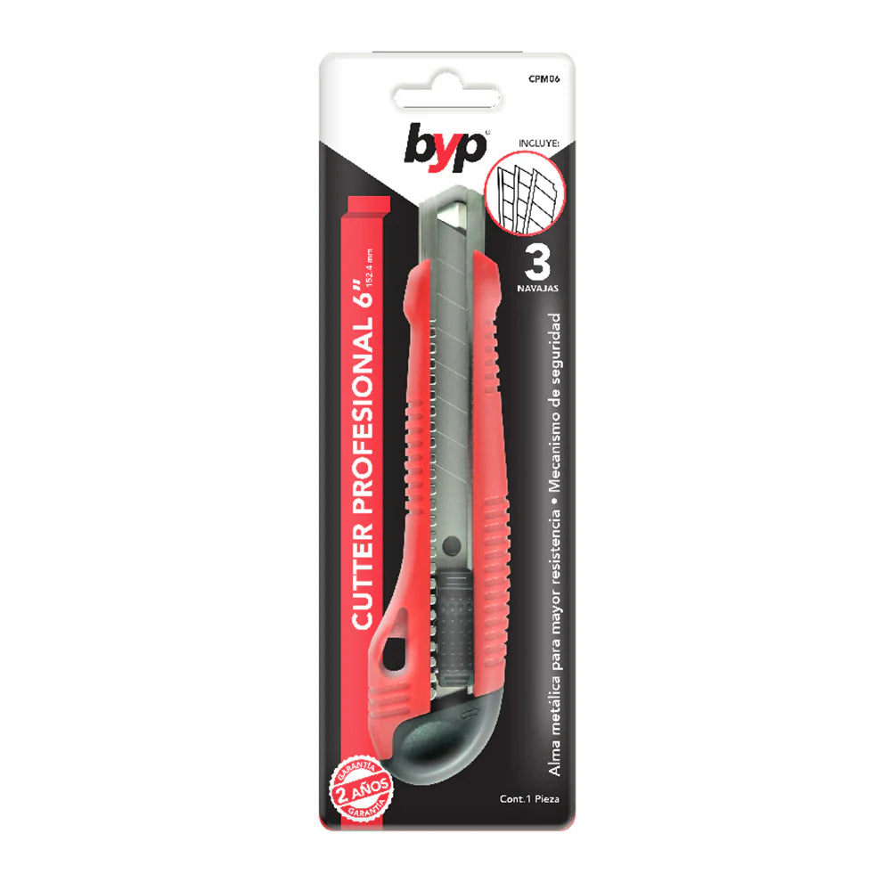 CUTTER PROFESIONAL 6" CON ALMA METALICA