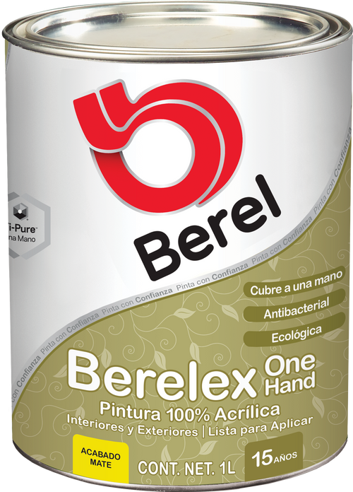 Berelex One Hand - Pintura Berel 100% Acrilica  - Interiores & Exteriores