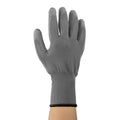 GUANTES DE NYLON GRIS CON POLIURETANO