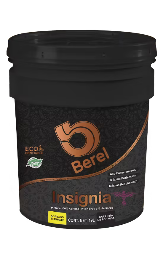 Insignia -  Pintura Berel 100% Acrilica  - Interiores & Exteriores