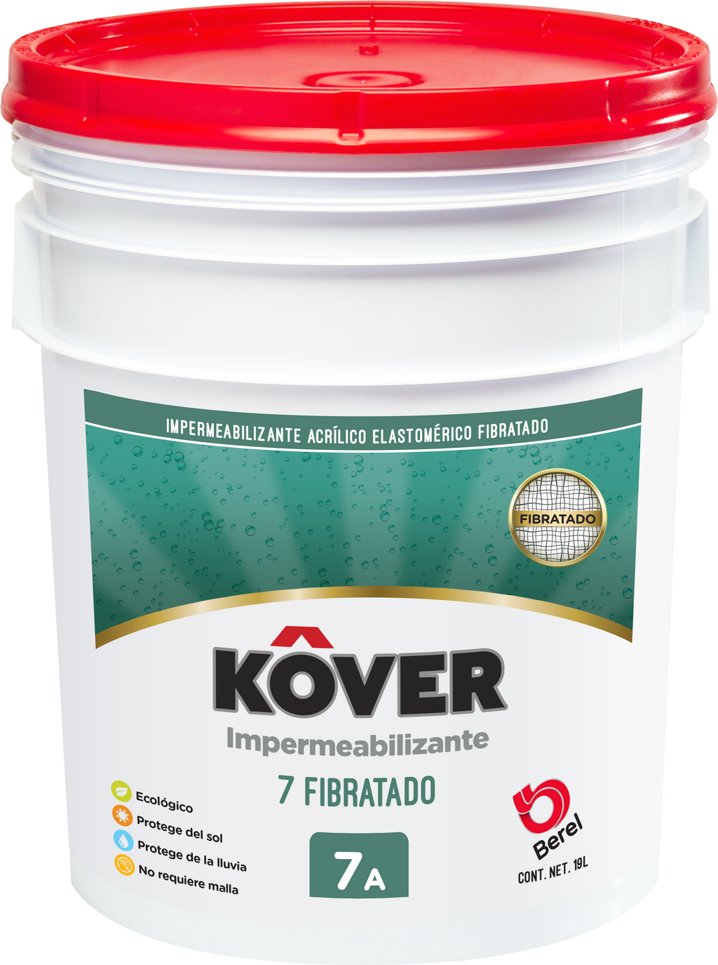 Kover 7  - Impermeabilizante Kover - Acrílico - Fibratado