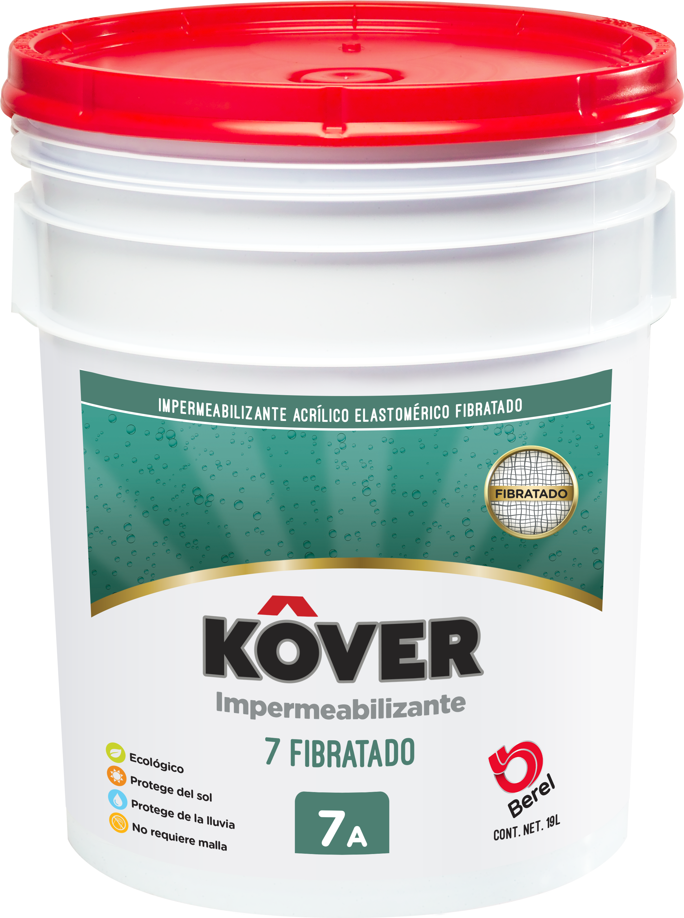 Kover 7  - Impermeabilizante Kover - Acrílico - Fibratado