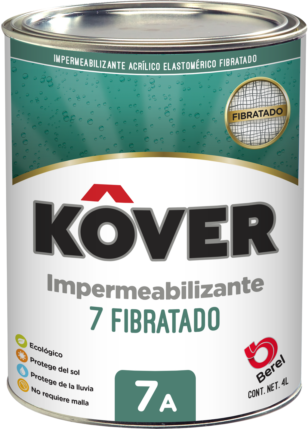 Kover 7  - Impermeabilizante Kover - Acrílico - Fibratado