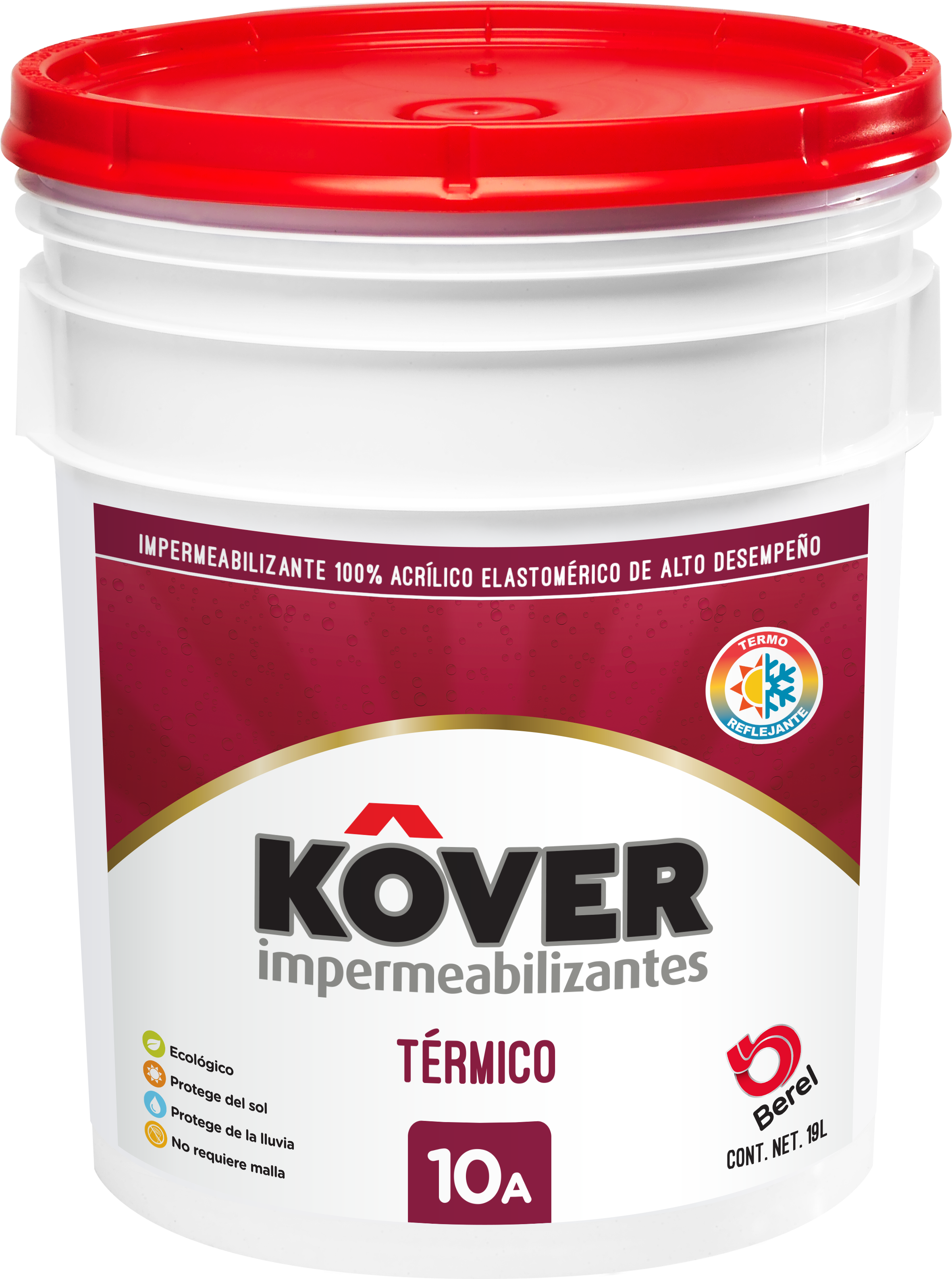 Kover 10 - Térmico  - Impermeabilizante Kover - Acrílico - Fibratado