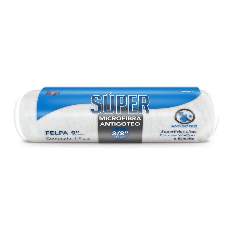 FELPA 9" MICRO FIBRA 9" X 3/8" SUPER AZUL