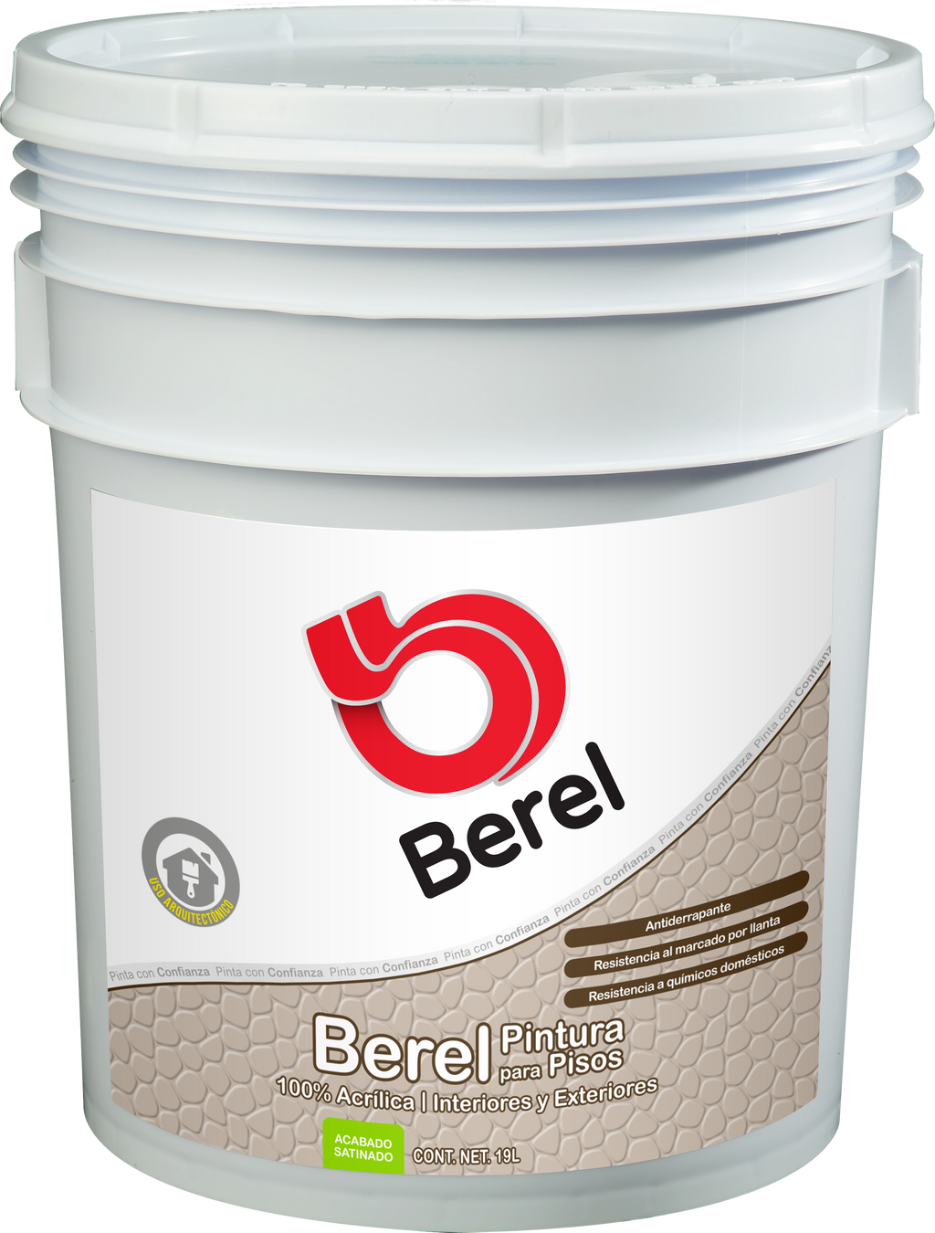 Pintura para Pisos -  Pintura Berel 100% Acrilica  - Interiores & Exteriores