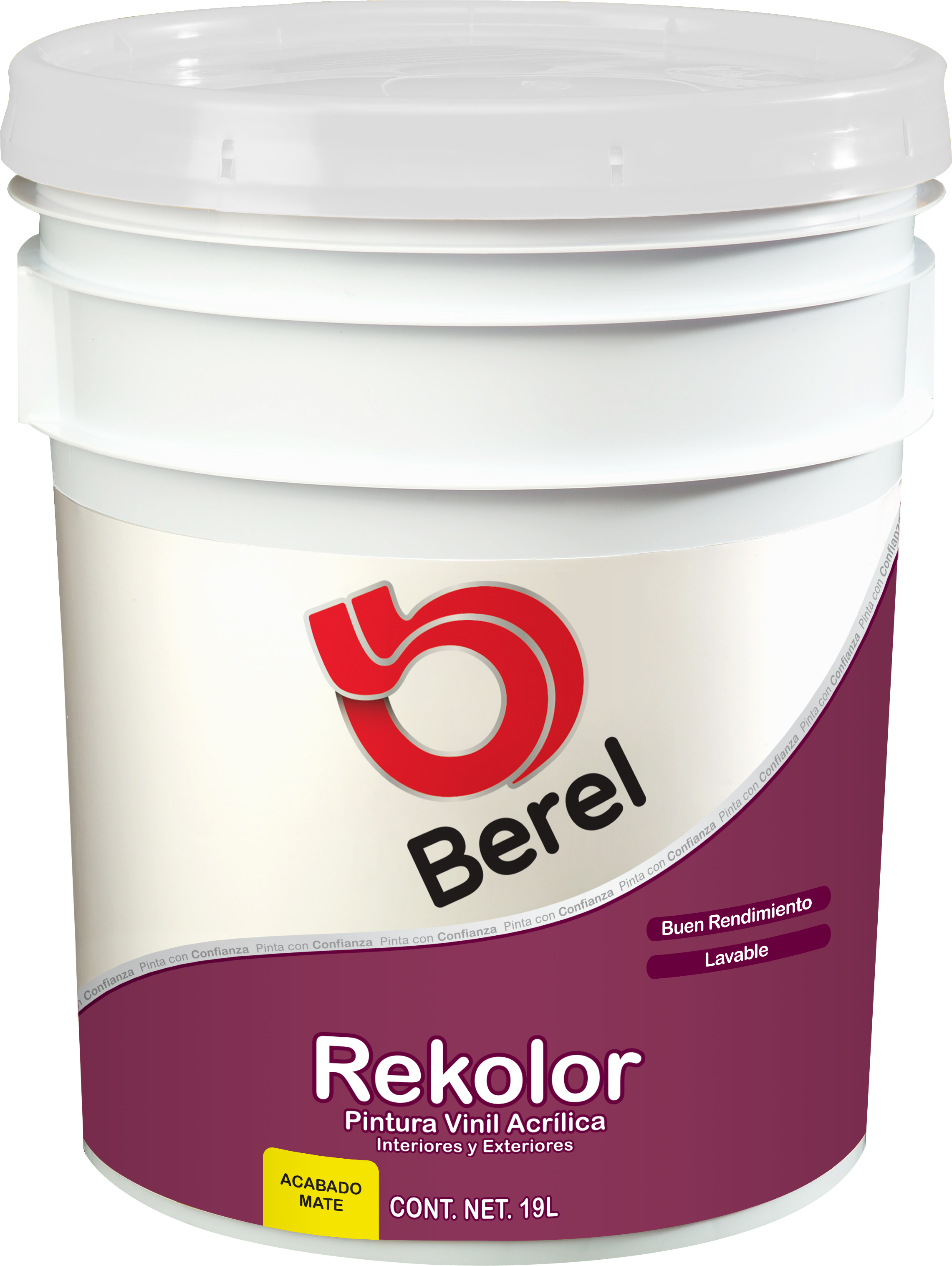 Rekolor - Pintura Berel 100% Acrilica  - Interiores & Exteriores