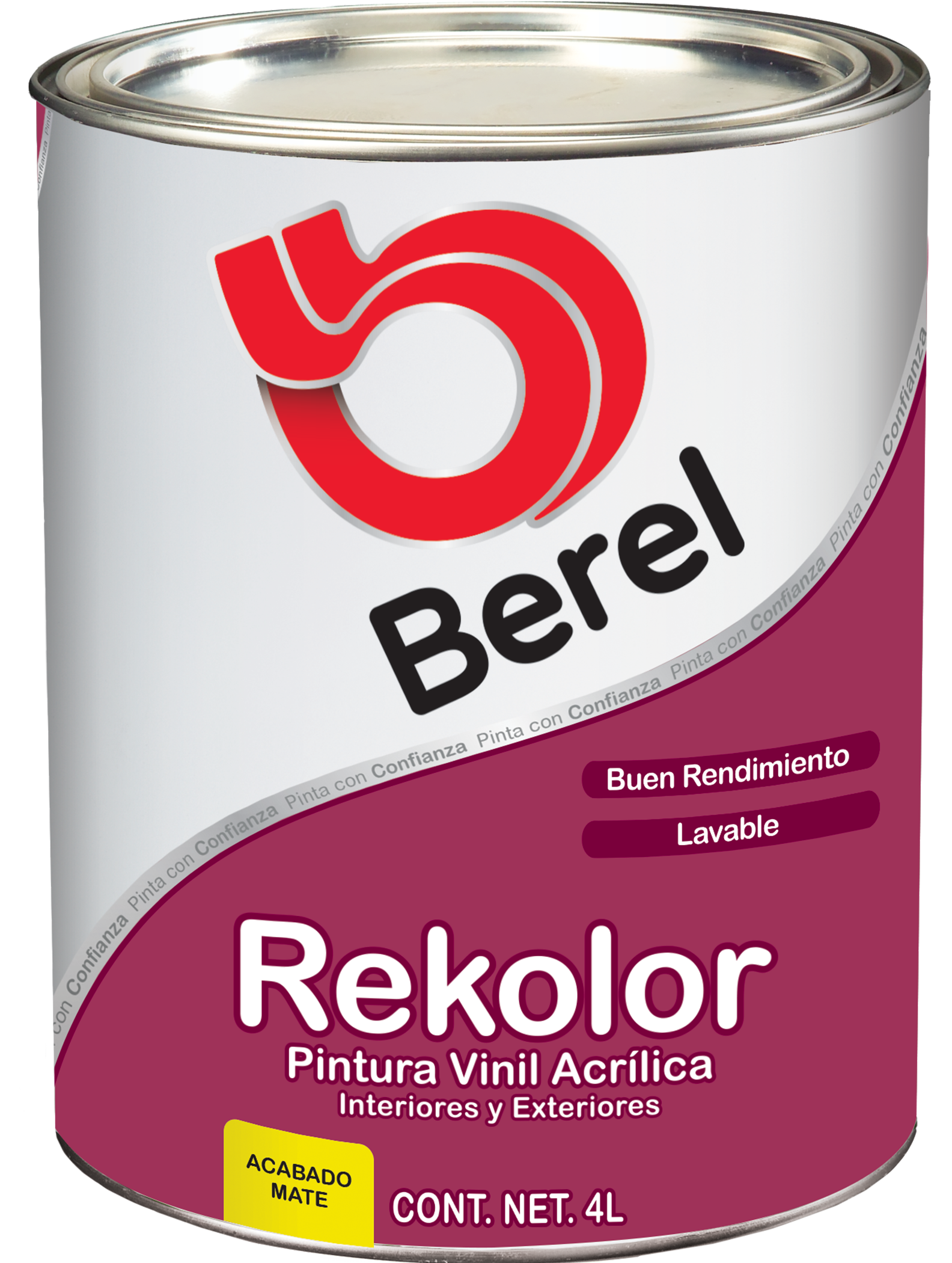 Rekolor - Pintura Berel 100% Acrilica  - Interiores & Exteriores