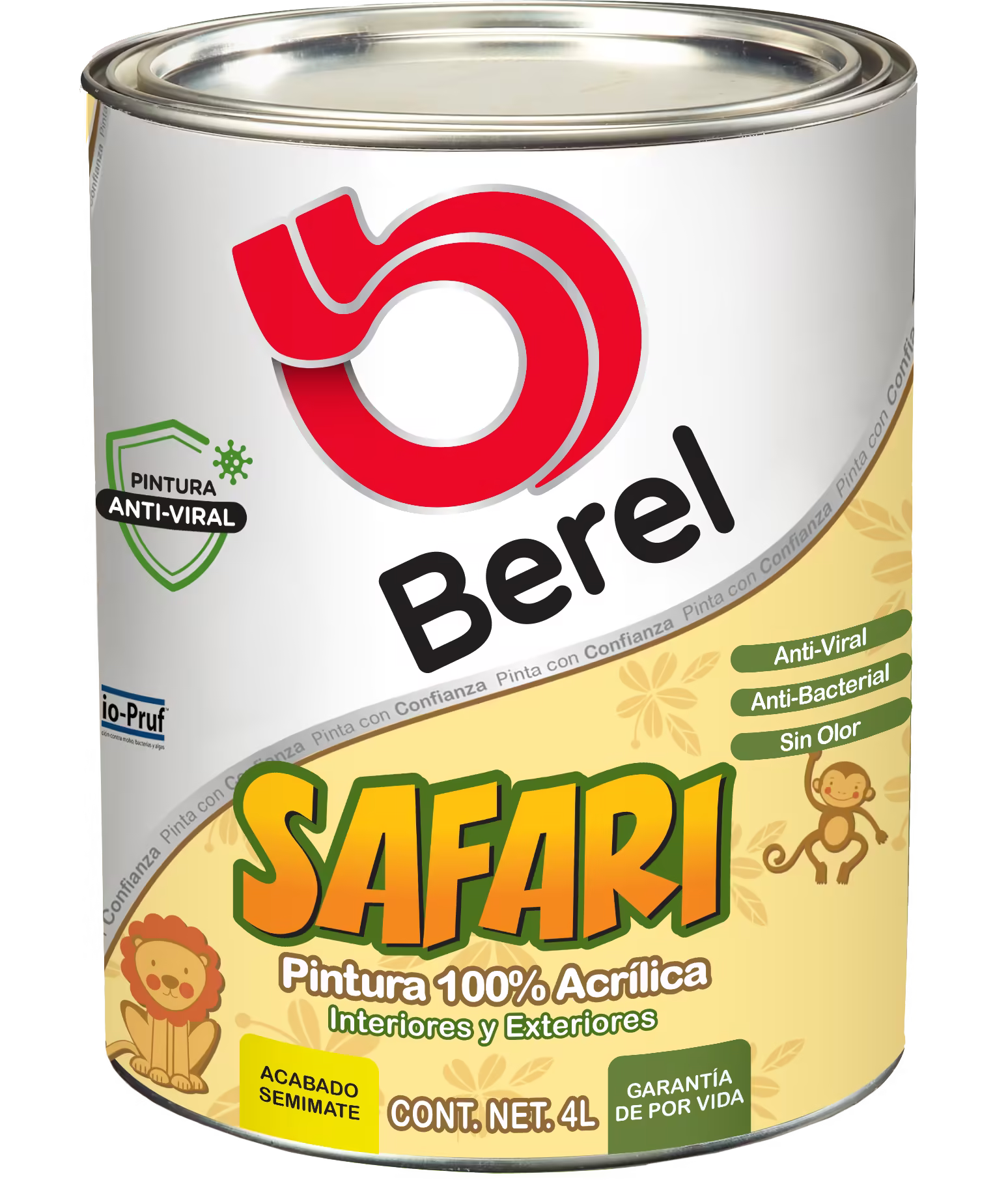 Safari - Pintura Berel 100% Acrilica  - Interiores & Exteriores