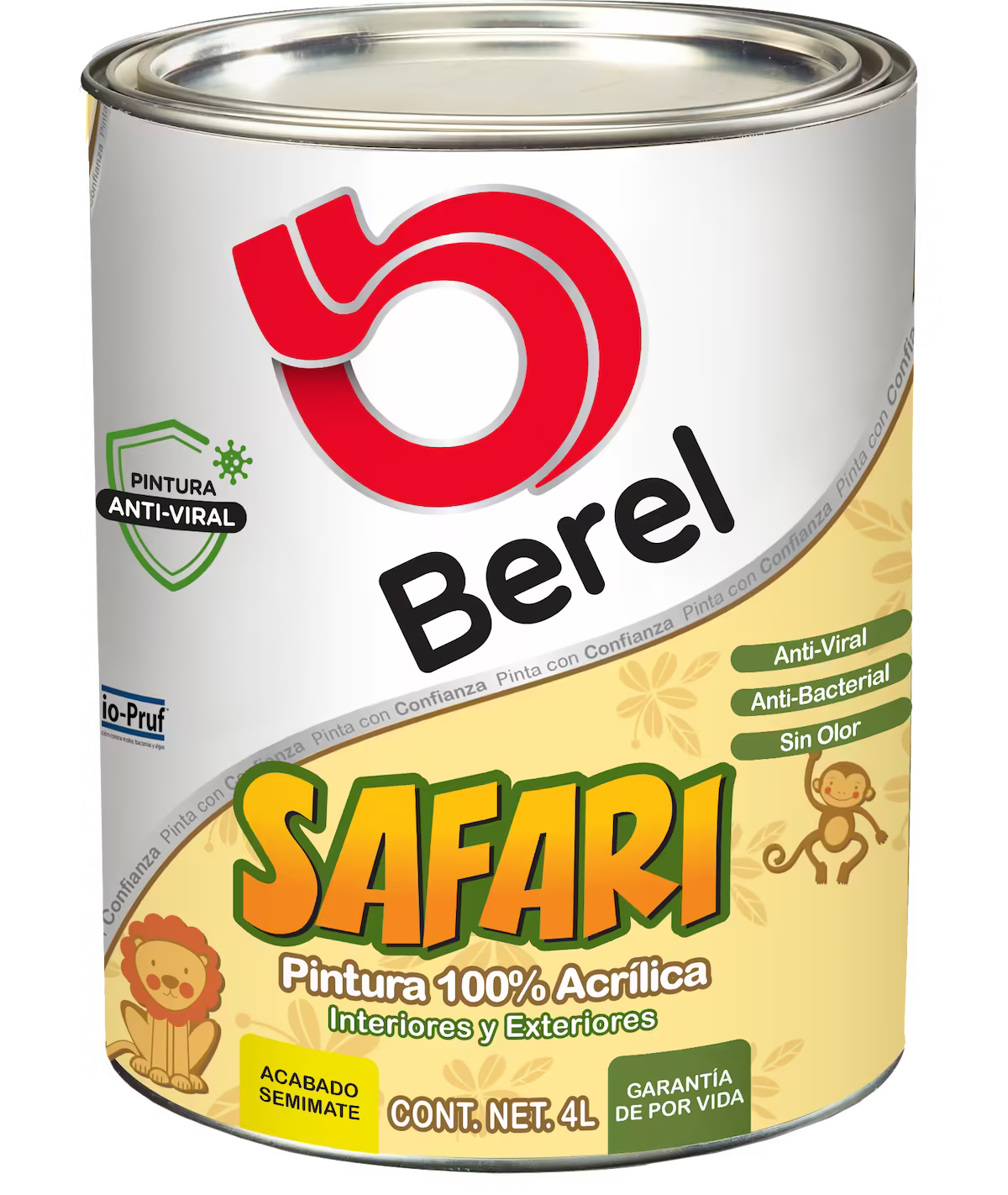 Safari - Pintura Berel 100% Acrilica  - Interiores & Exteriores